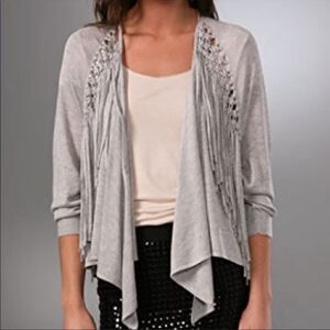 Rebecca Taylor Fringe Cardigan 